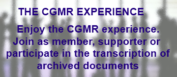 THE CGMR EXPERIENCE